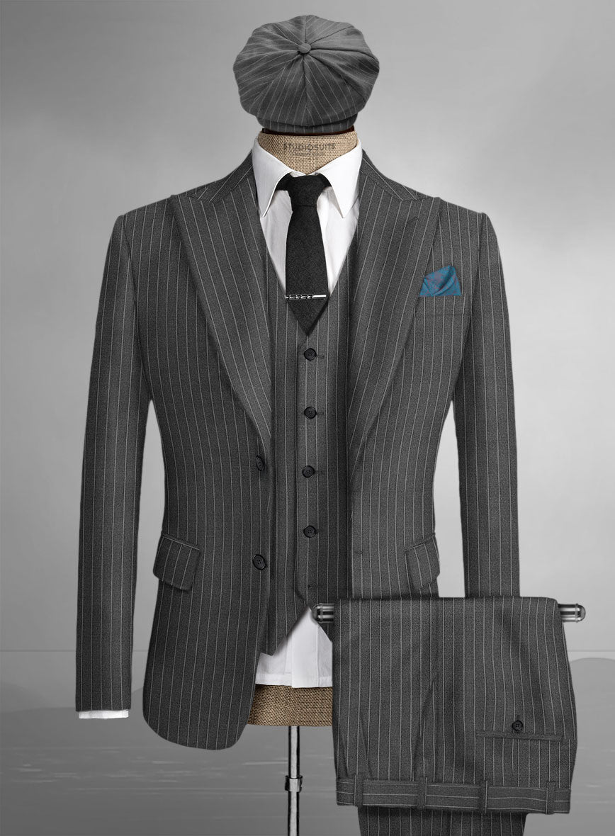 Thomas Shelby Peaky Blinders Gray Wool Suit - StudioSuits