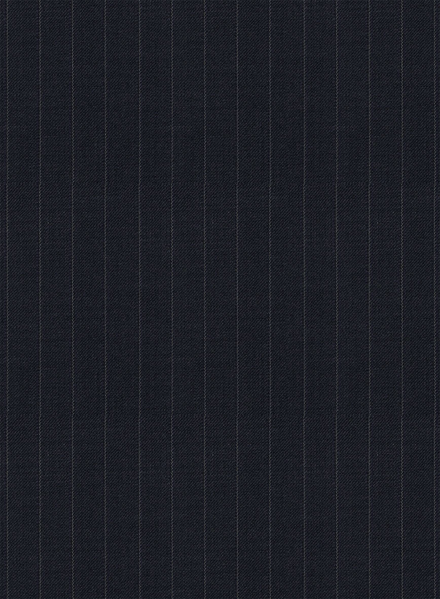 Thomas Shelby Peaky Blinders Stripe Blue Wool Suit - StudioSuits