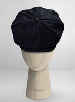 Thomas Shelby Peaky Blinders Deep Blue Wool Newsboy Cap - StudioSuits
