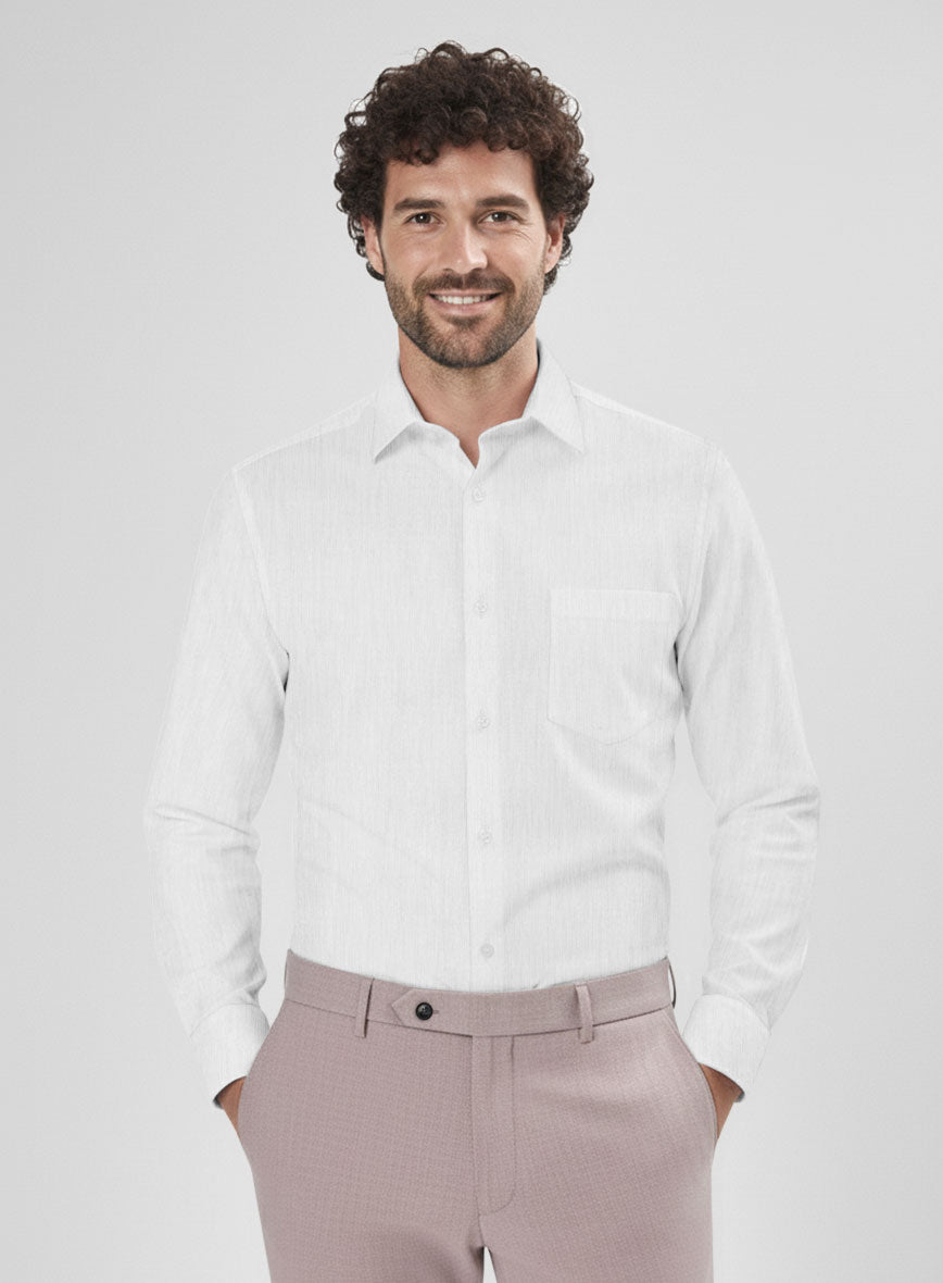 Thomas Mason Ash Gray Shirt - StudioSuits