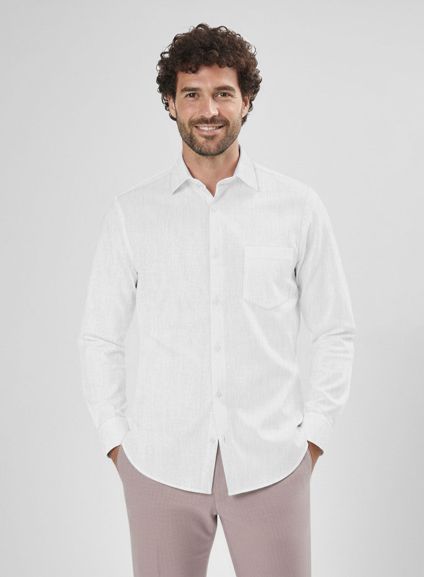 Thomas Mason Ash Gray Shirt - StudioSuits