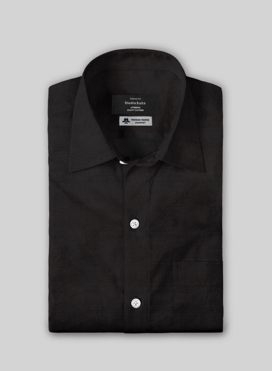 Thomas Mason Black Shirt – StudioSuits