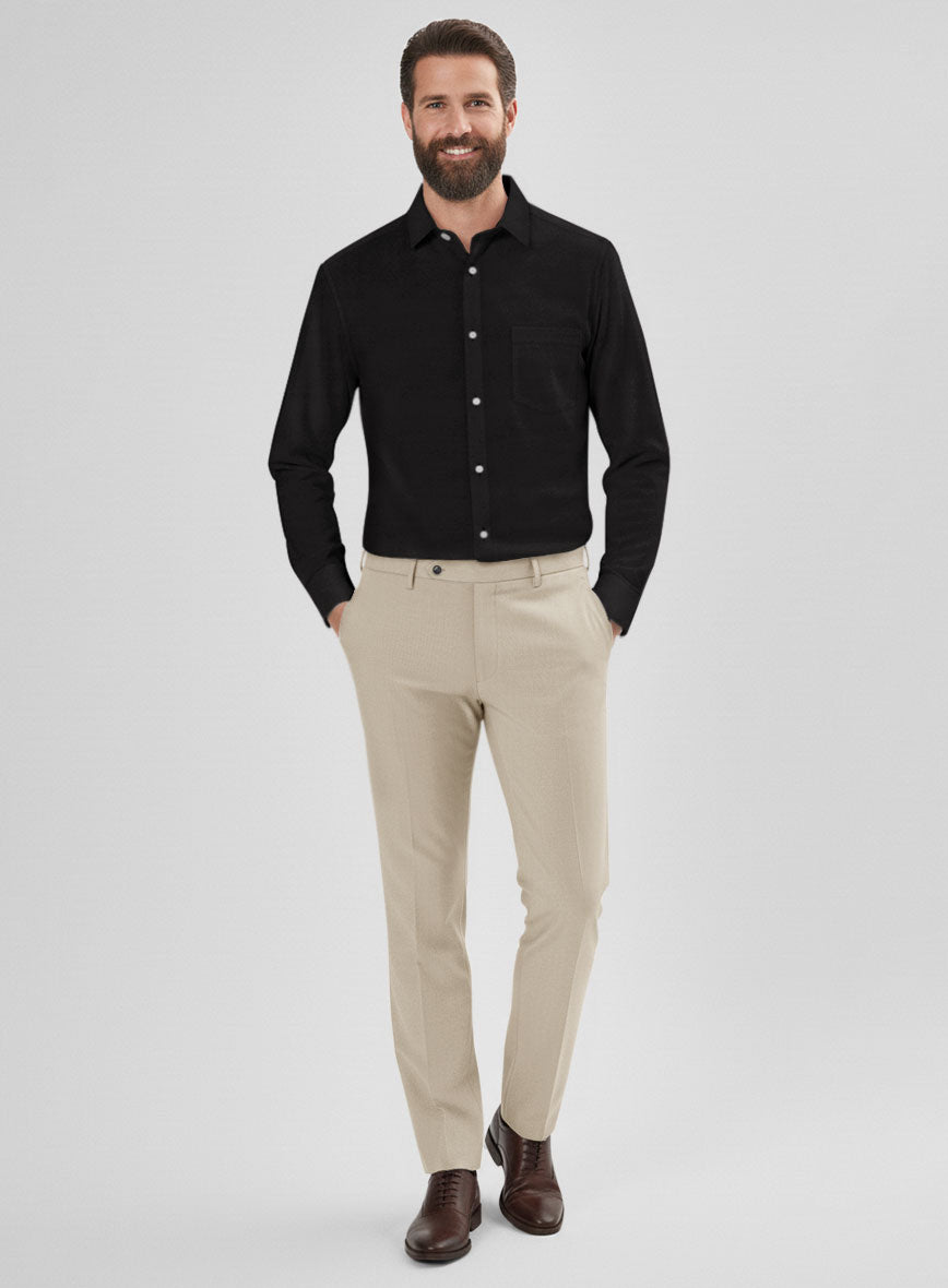 Thomas Mason Black Shirt - StudioSuits