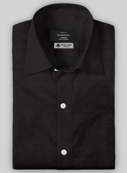 Thomas Mason Black Shirt – StudioSuits