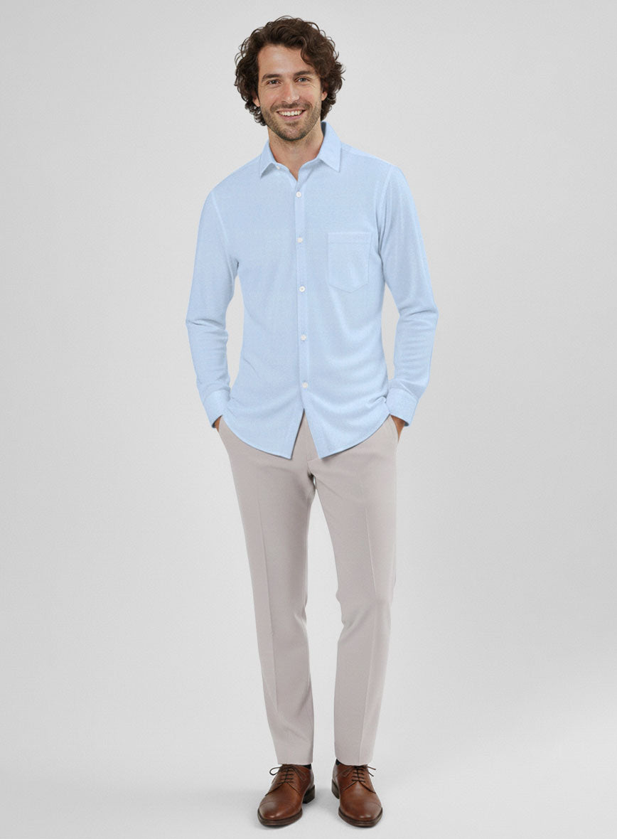 Thomas Mason Blue Oxford Shirt - StudioSuits