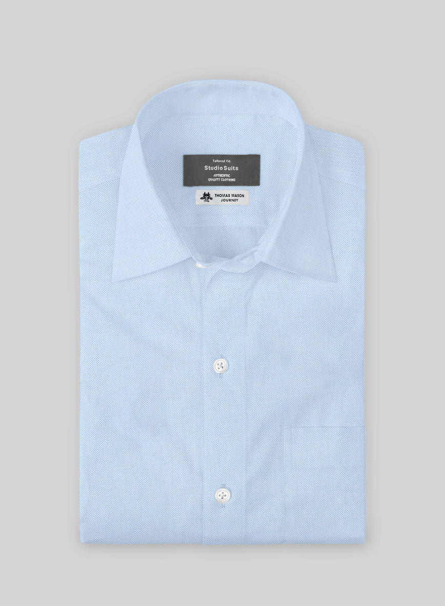 Thomas Mason Blue Oxford Shirt - StudioSuits