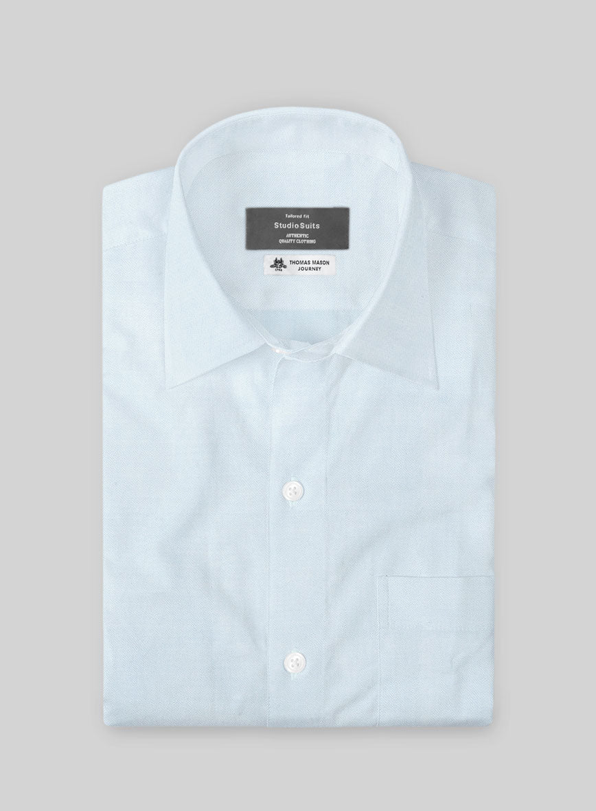 Thomas Mason Blue Shirt - StudioSuits