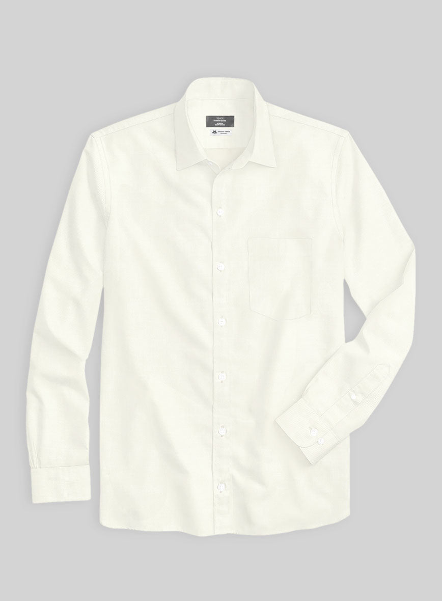 Thomas Mason Buff Beige Shirt - StudioSuits