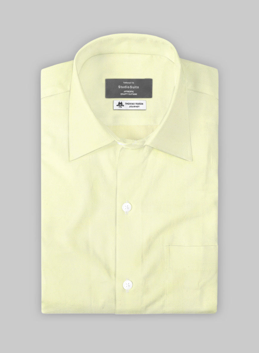 Thomas Mason Daffodil Yellow Shirt - StudioSuits