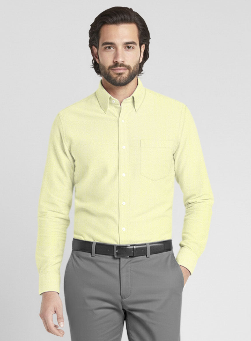 Thomas Mason Daffodil Yellow Shirt - StudioSuits