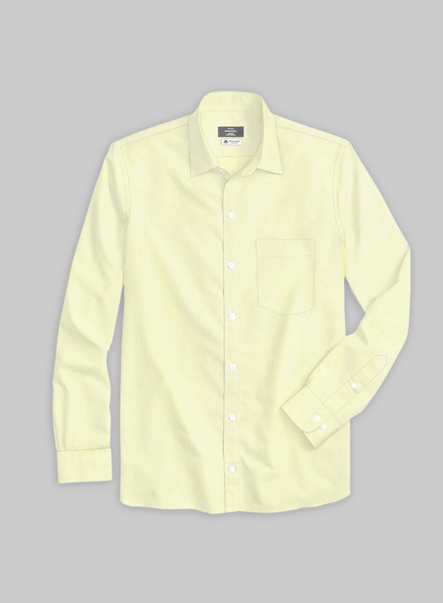 Thomas Mason Daffodil Yellow Shirt - StudioSuits