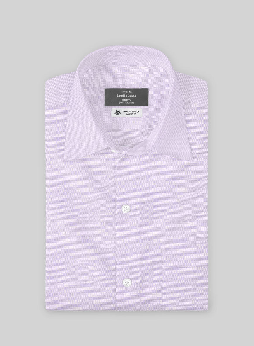 Thomas Mason Lavender Oxford Shirt - StudioSuits