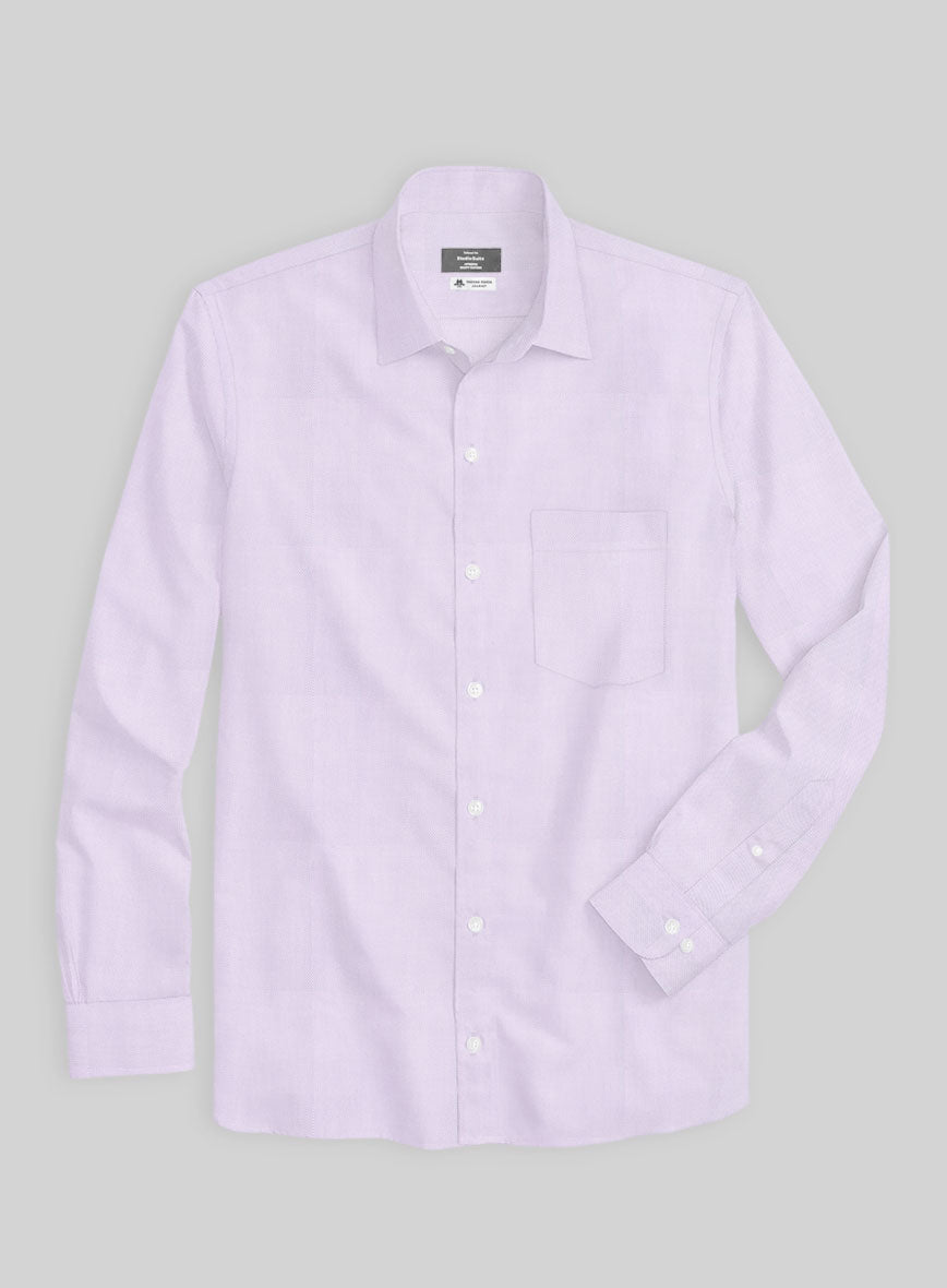 Thomas Mason Lavender Oxford Shirt - StudioSuits