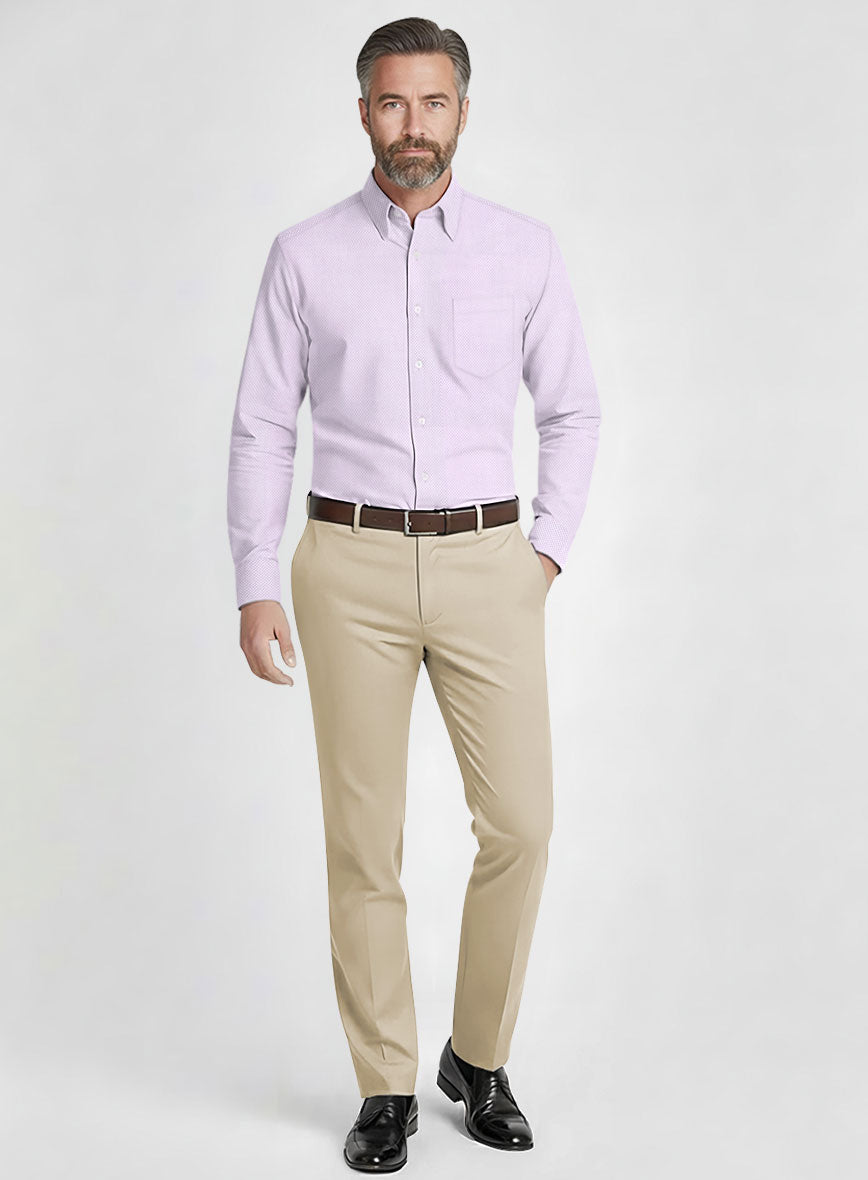 Thomas Mason Lavender Oxford Shirt - StudioSuits