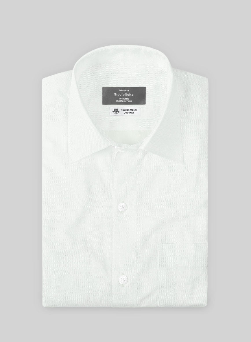 Thomas Mason Light Beige Shirt - StudioSuits