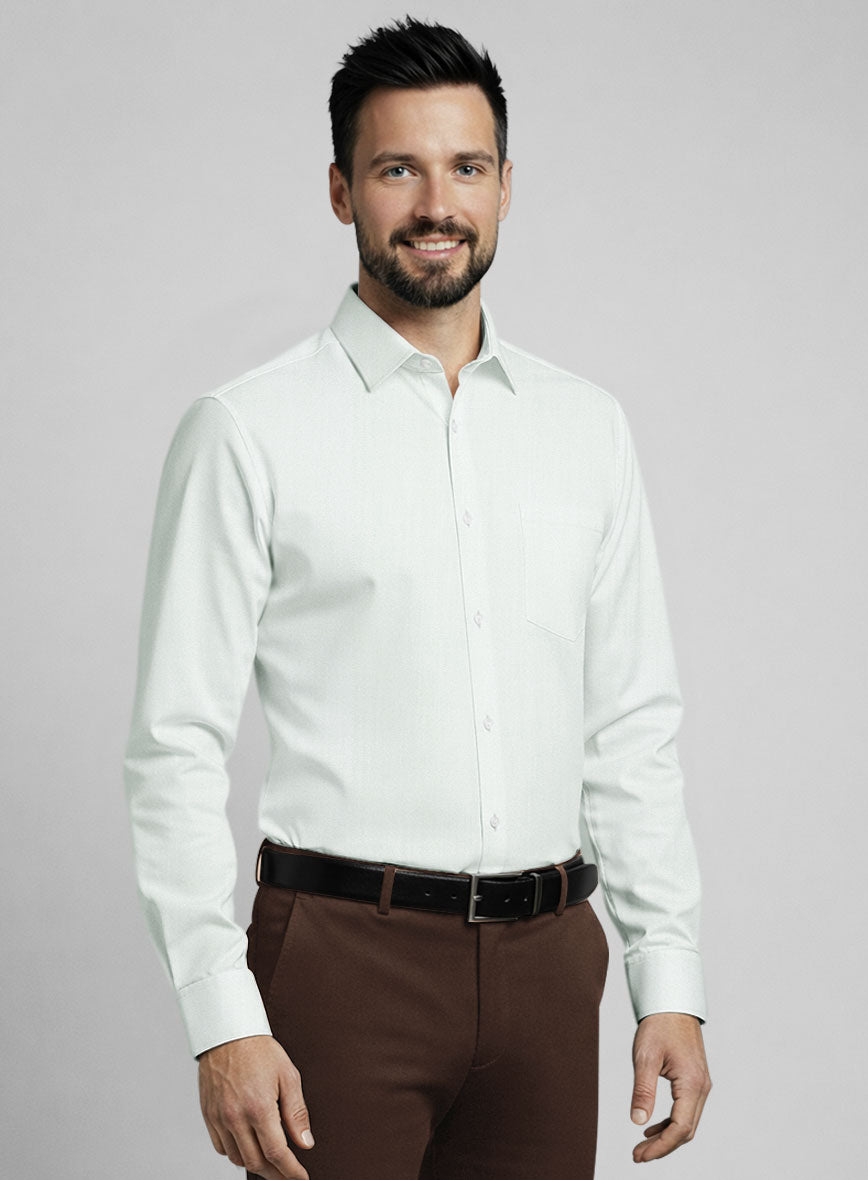 Thomas Mason Light Beige Shirt - StudioSuits
