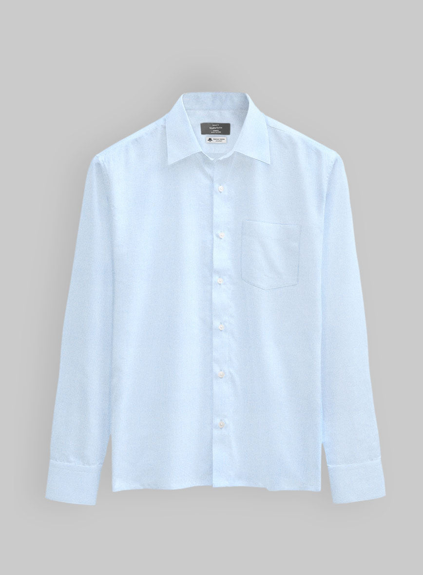 Thomas Mason Light Blue Oxford Shirt - StudioSuits
