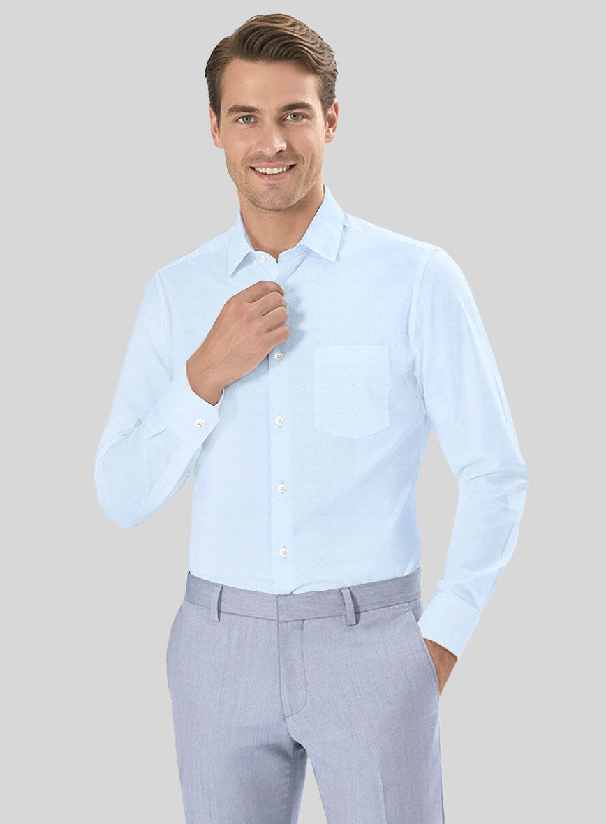 Thomas Mason Light Blue Oxford Shirt - StudioSuits