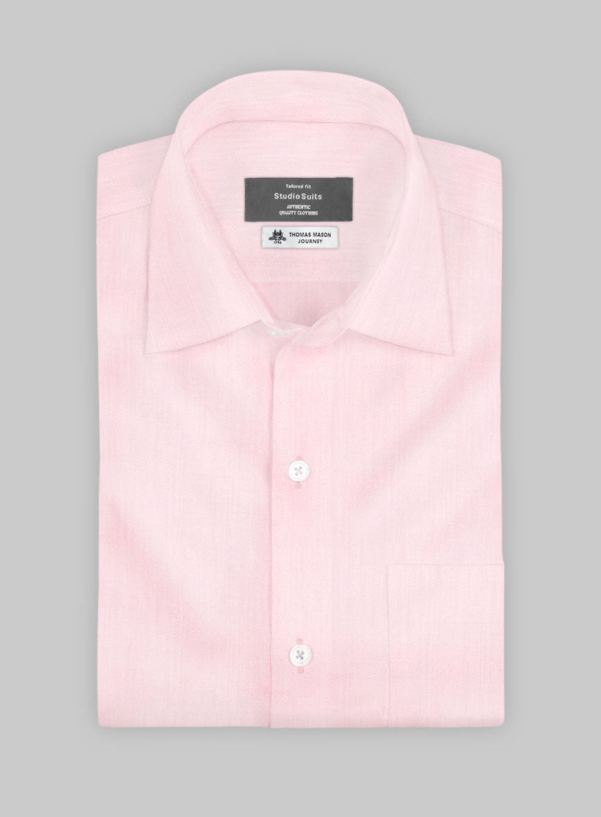 Thomas Mason Light Pink Shirt - StudioSuits