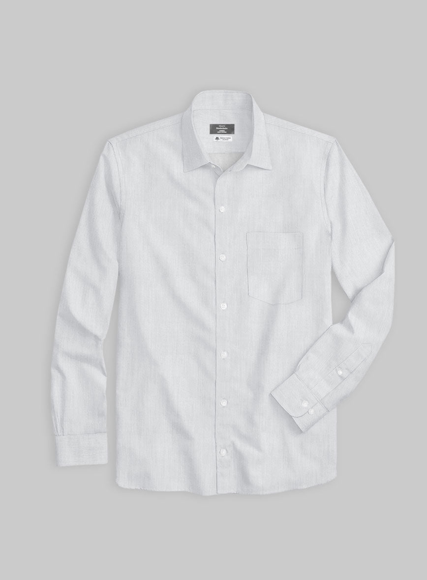 Thomas Mason Silver Shirt - StudioSuits