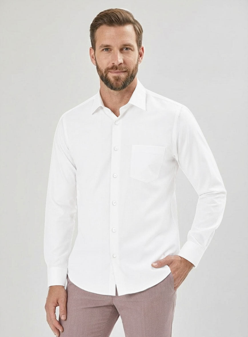 Thomas Mason White Oxford Shirt - StudioSuits