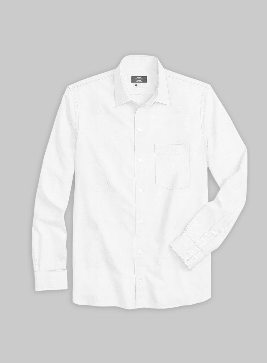 Thomas Mason White Oxford Shirt - StudioSuits
