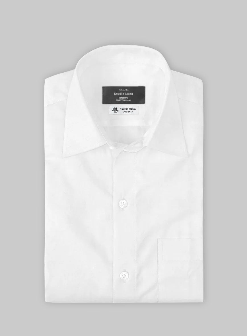 Thomas Mason White Shirt - StudioSuits