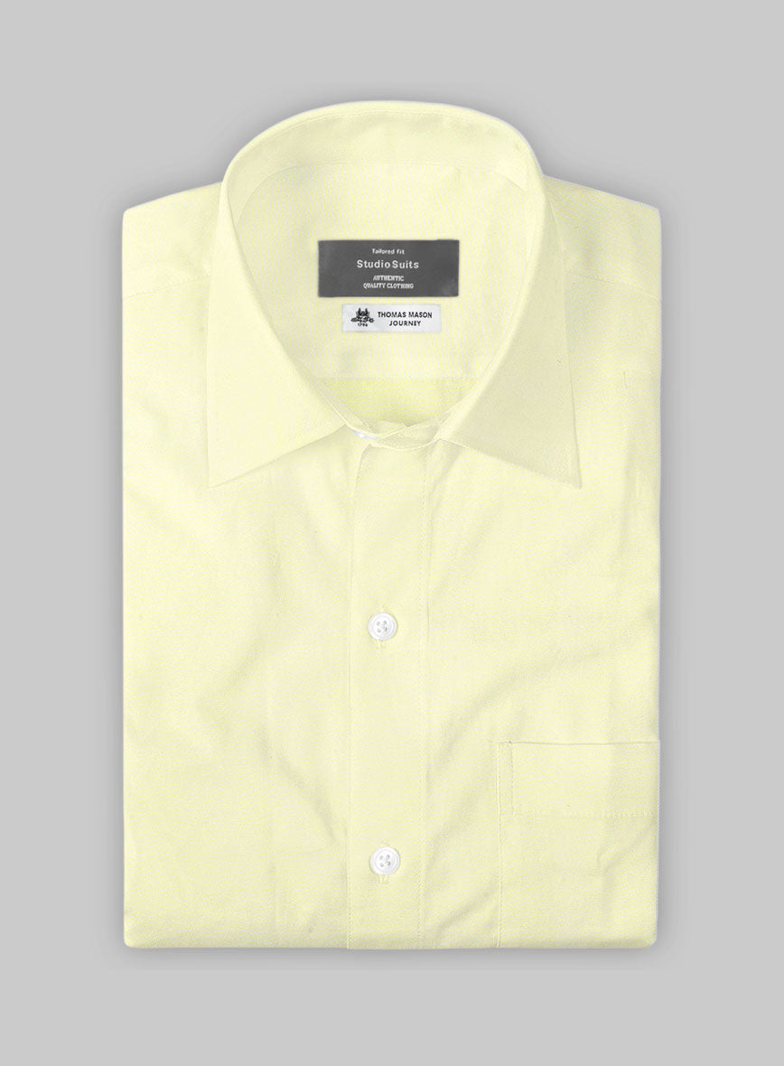 Thomas Mason Yellow Shirt - StudioSuits