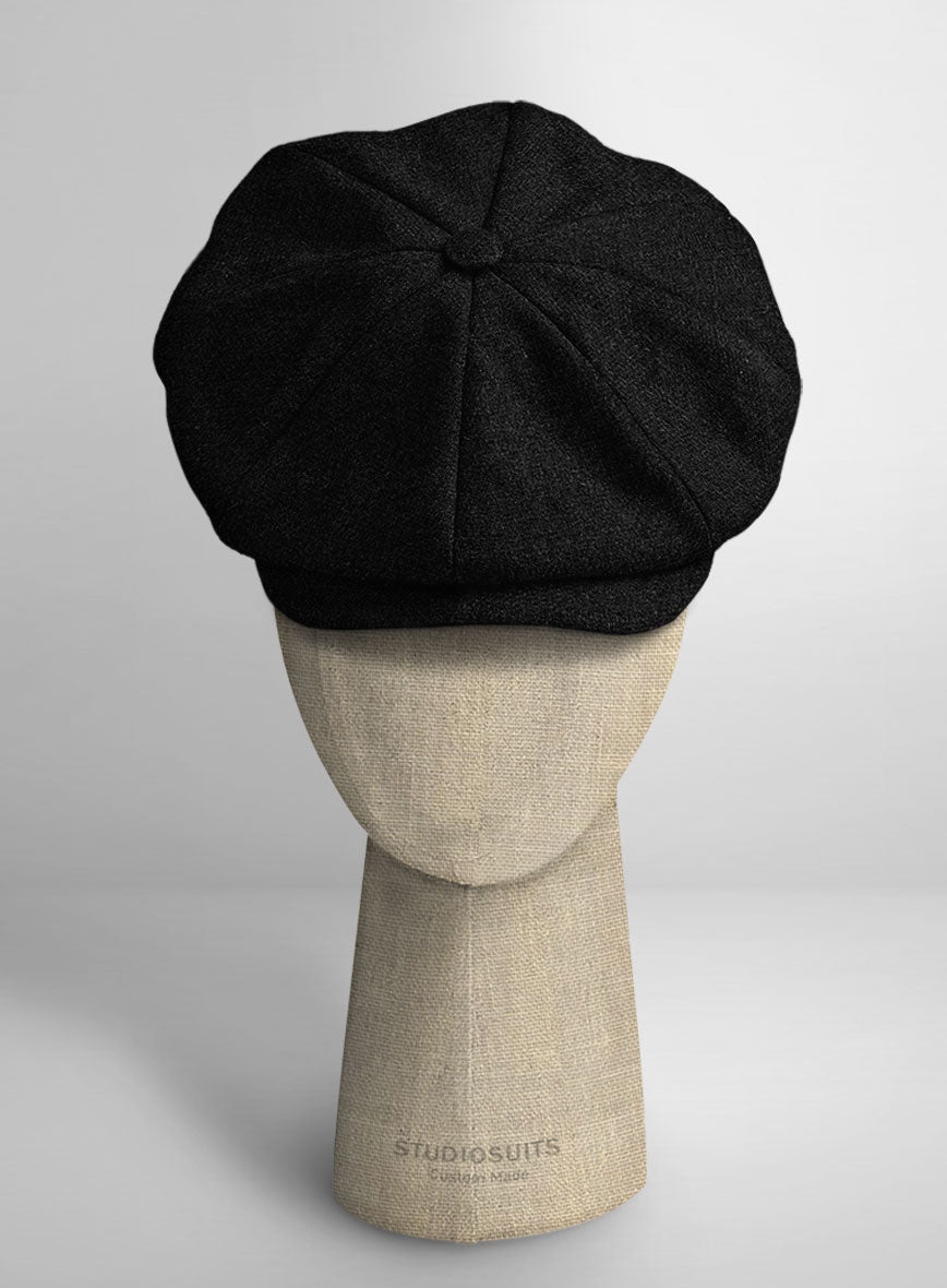 Thomas Shelby Peaky Blinders Immortal Black Tweed Newsboy Cap - StudioSuits