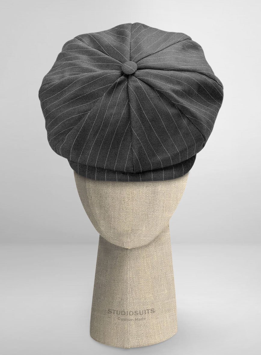 Thomas Shelby Peaky Blinders Gray Wool Newsboy Cap - StudioSuits
