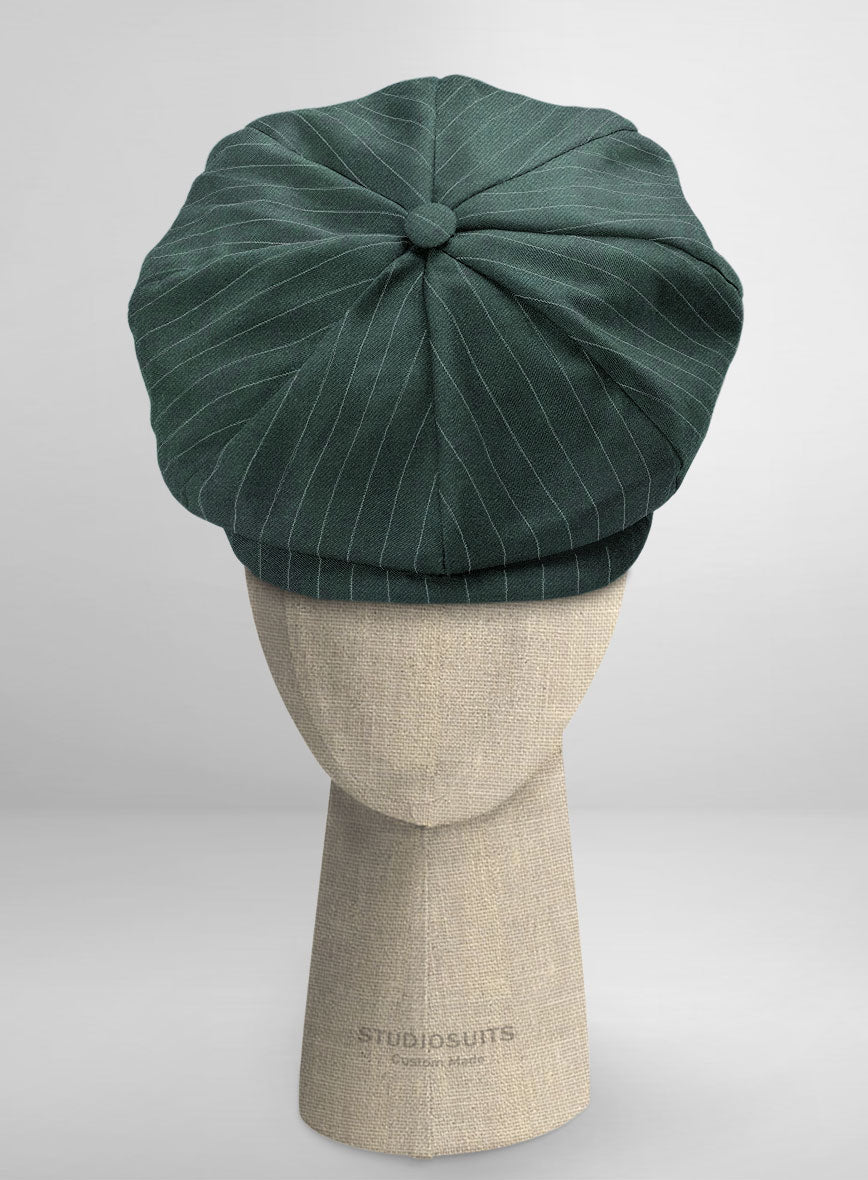 Thomas Shelby Peaky Blinders Green Wool Newsboy Cap - StudioSuits