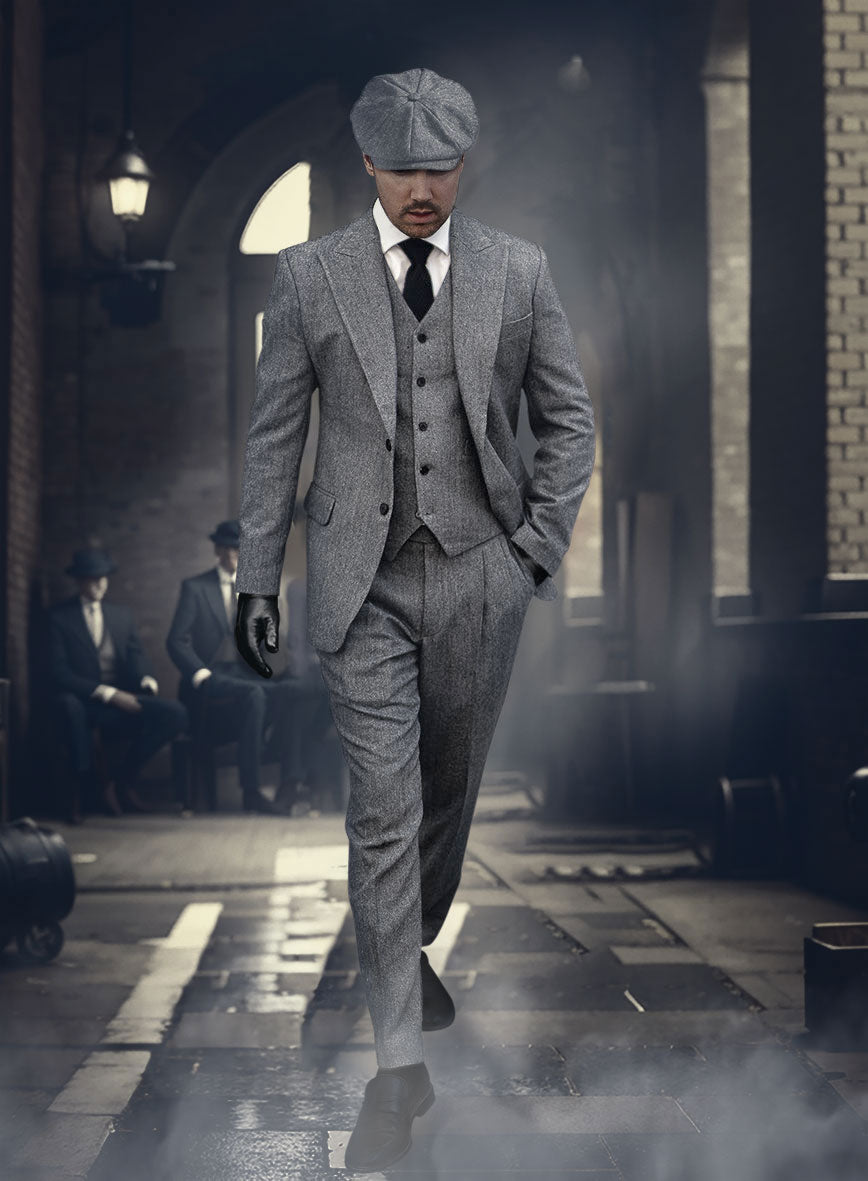 Thomas Shelby Peaky Blinders Vintage Gray Tweed Suit – StudioSuits