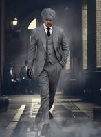 Thomas Shelby Peaky Blinders Vintage Gray Tweed Suit - StudioSuits