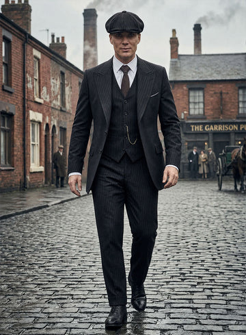 Thomas Shelby Peaky Blinders Blue Wool Suit - StudioSuits