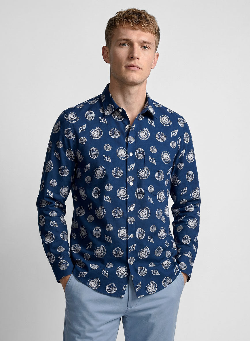 Tidal Shell Cotton Lycra Shirt - StudioSuits
