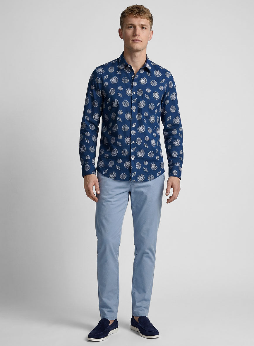 Tidal Shell Cotton Lycra Shirt - StudioSuits