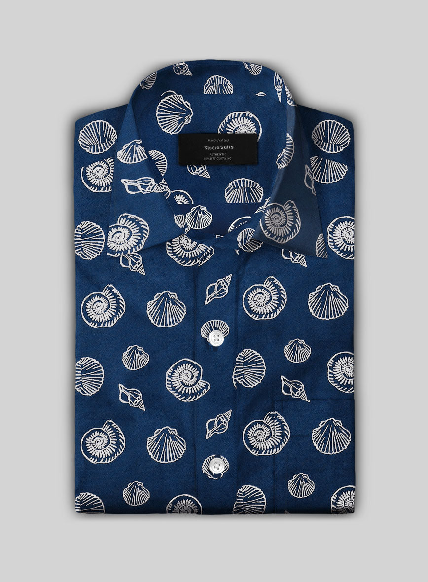 Tidal Shell Cotton Lycra Shirt - StudioSuits