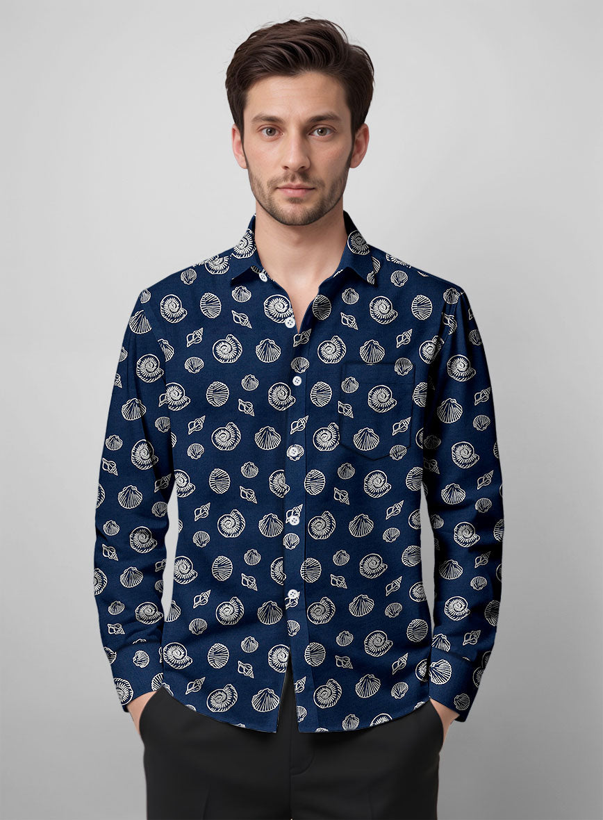 Tidal Shell Cotton Lycra Shirt - StudioSuits