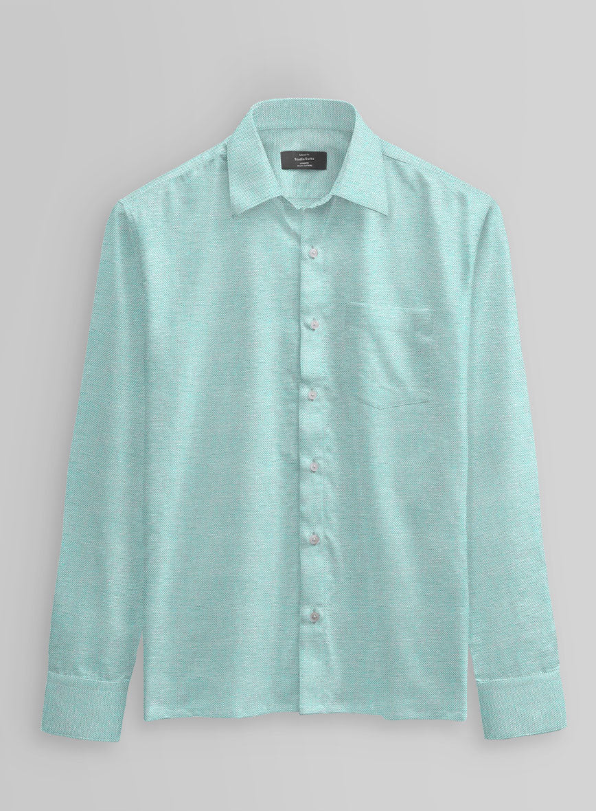 Tidecrest Dobby Cotton Lycra Shirt - StudioSuits