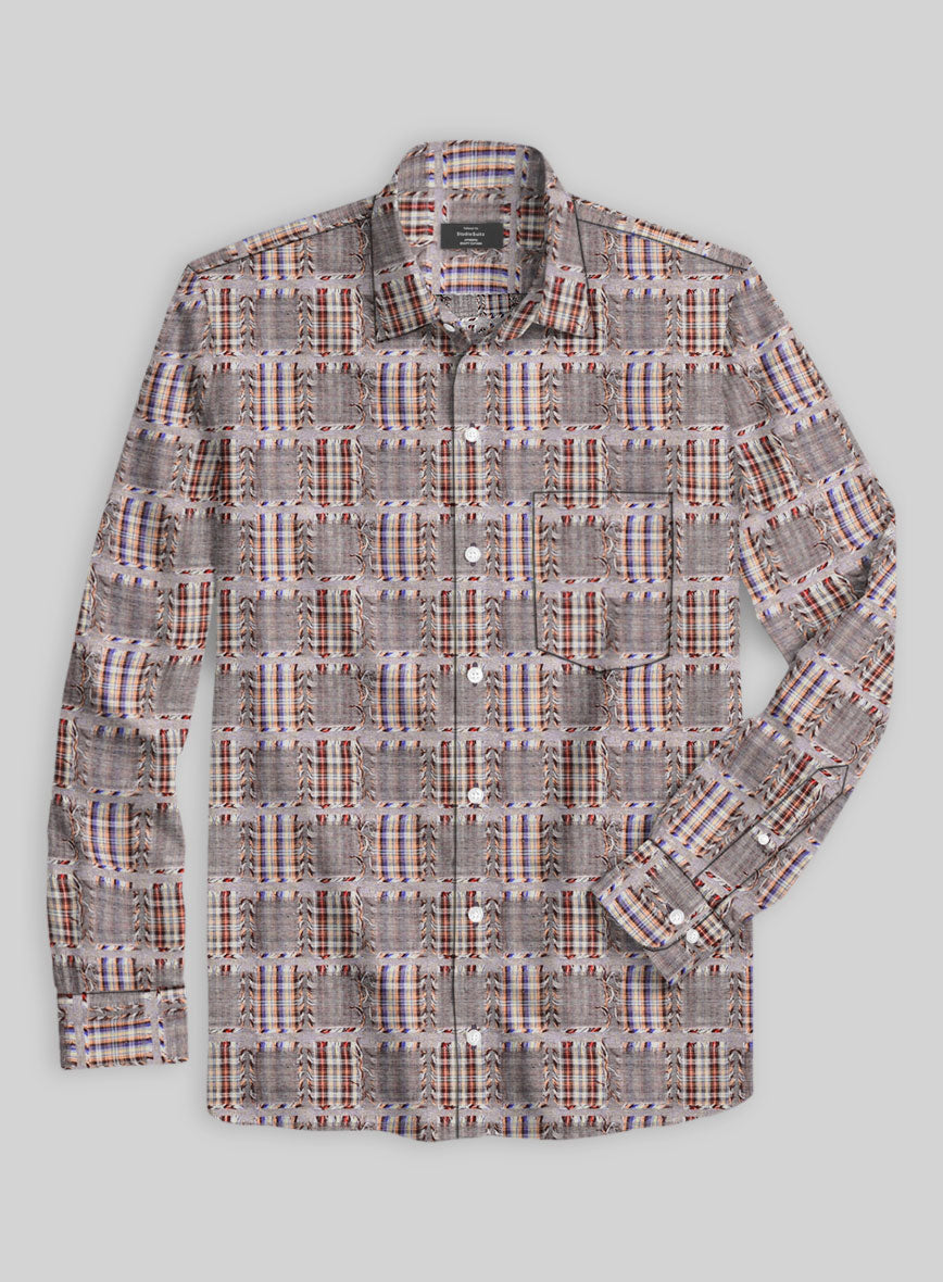 Timber Check Patchwork Cotton Shirt - StudioSuits