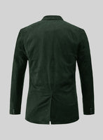 Timber Green Suede Leather Blazer