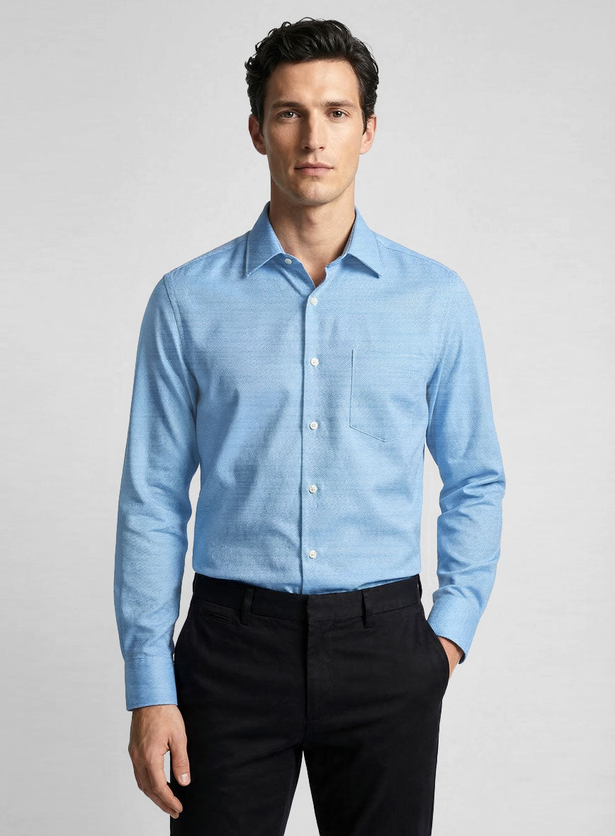 Titan Dobby Cotton Shirt - StudioSuits