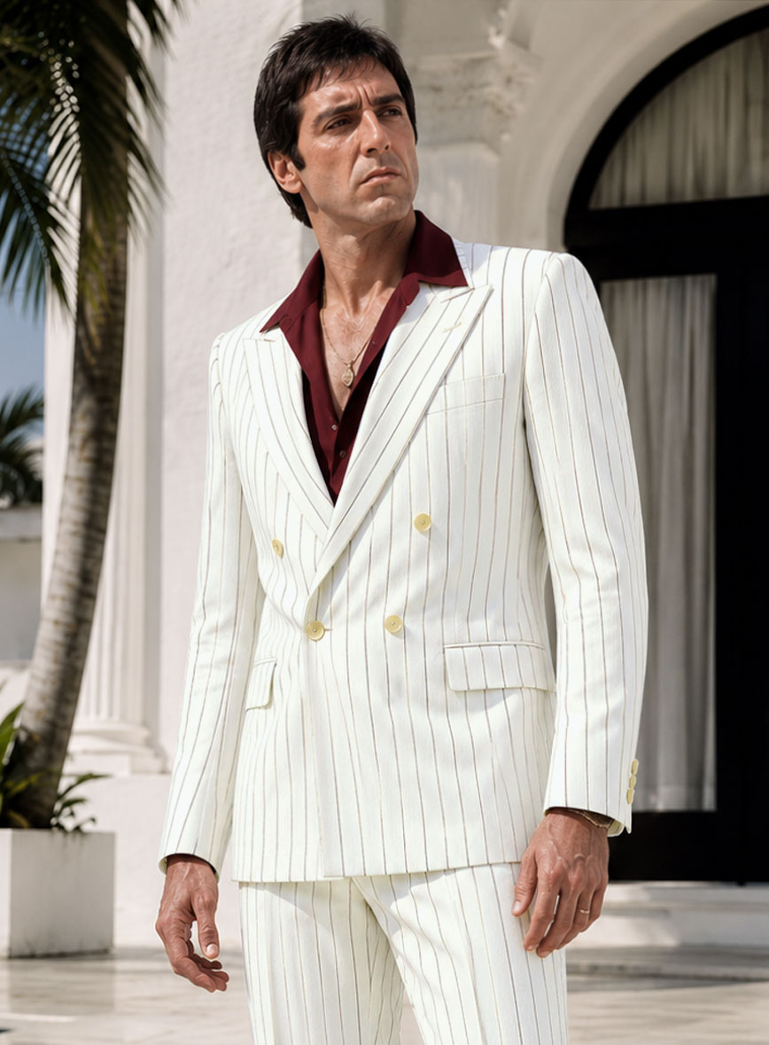 Tony Montana Scarface Wool Suit - StudioSuits