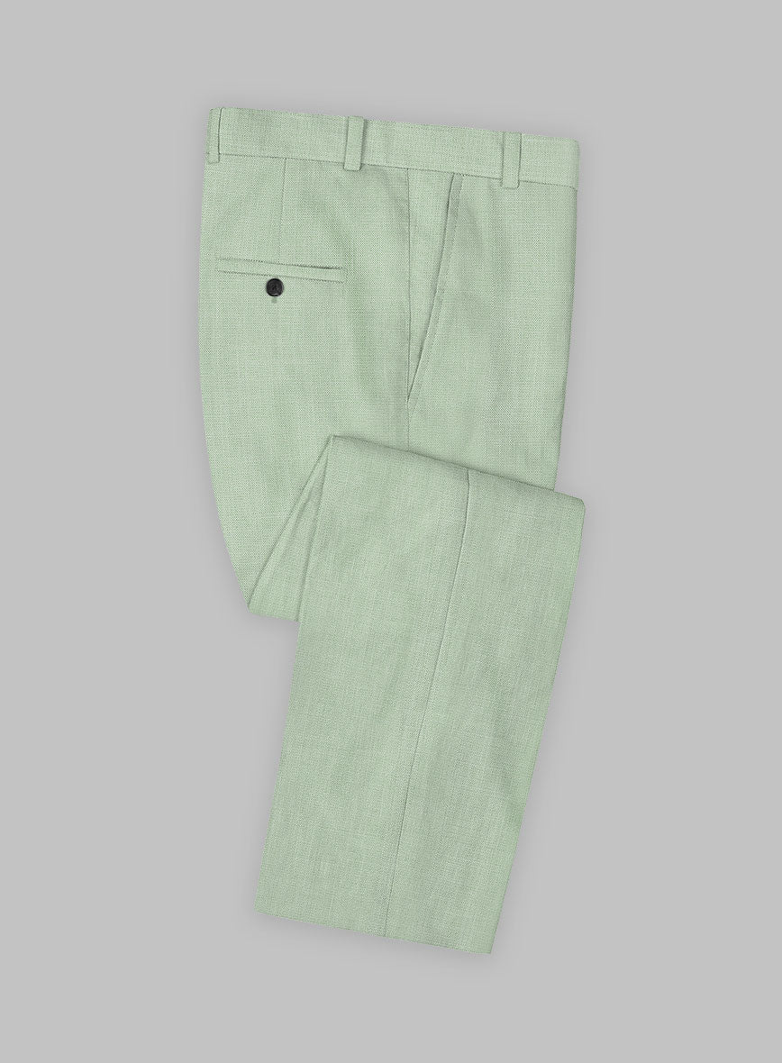 Tropical Sea Green Cotton Pants - StudioSuits