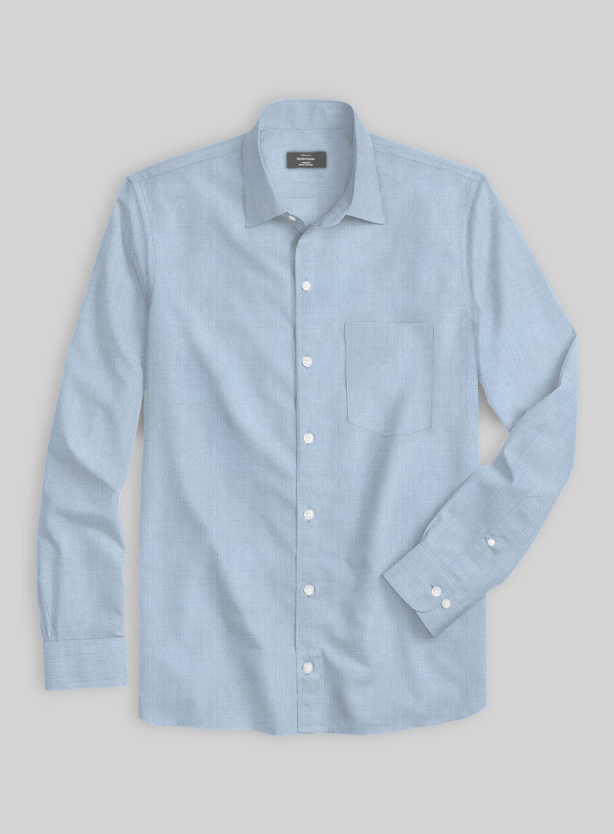 Tranquil Blue Organic Cotton Shirt - StudioSuits