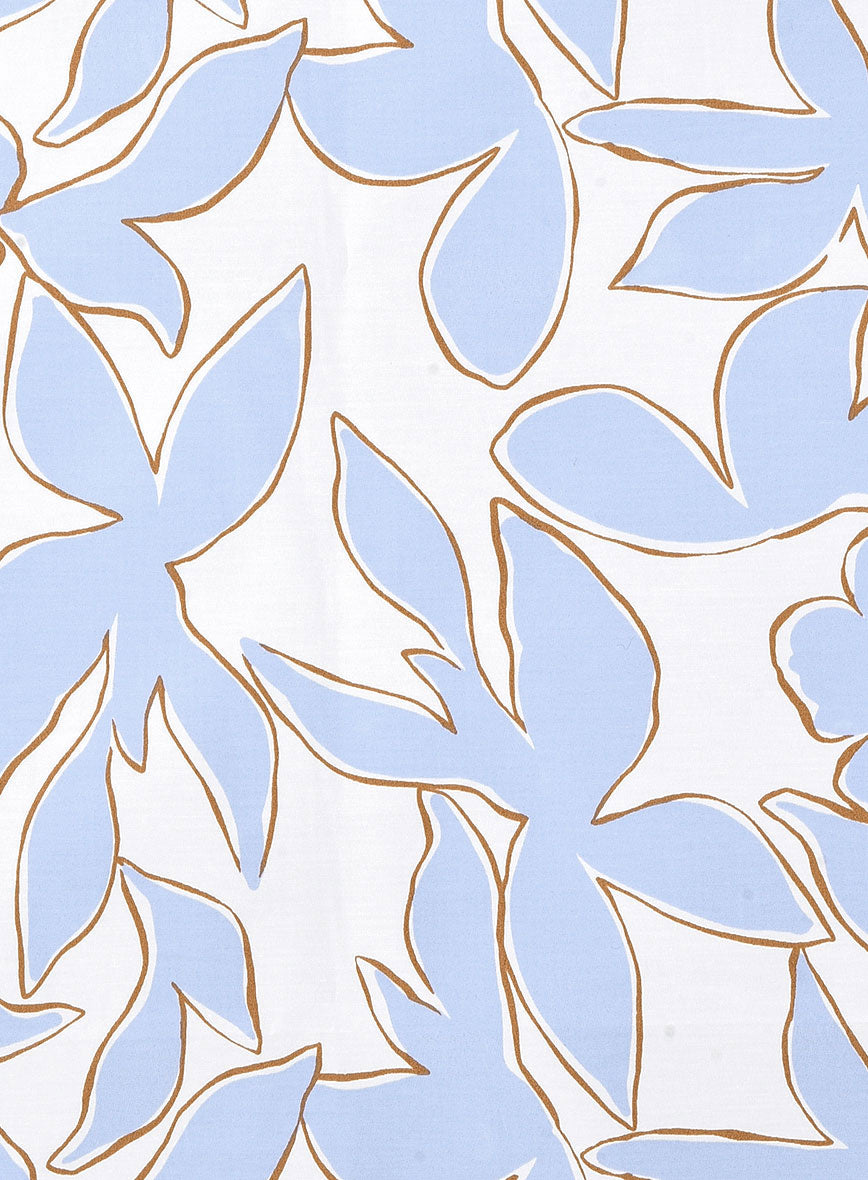 Tranquil Leaf Cotton Shirt - StudioSuits