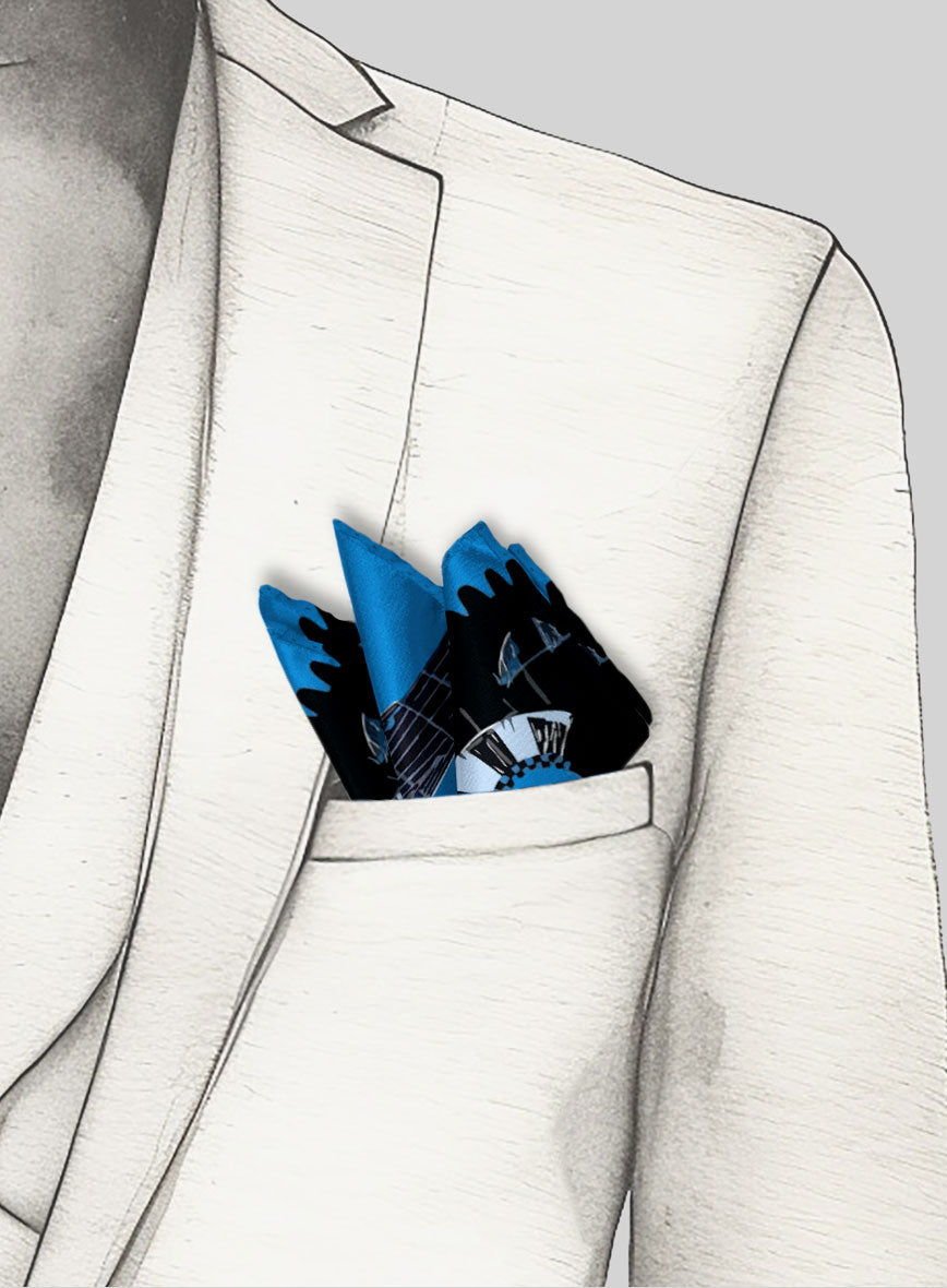 Troia Notturna Silk Pocket Square - StudioSuits
