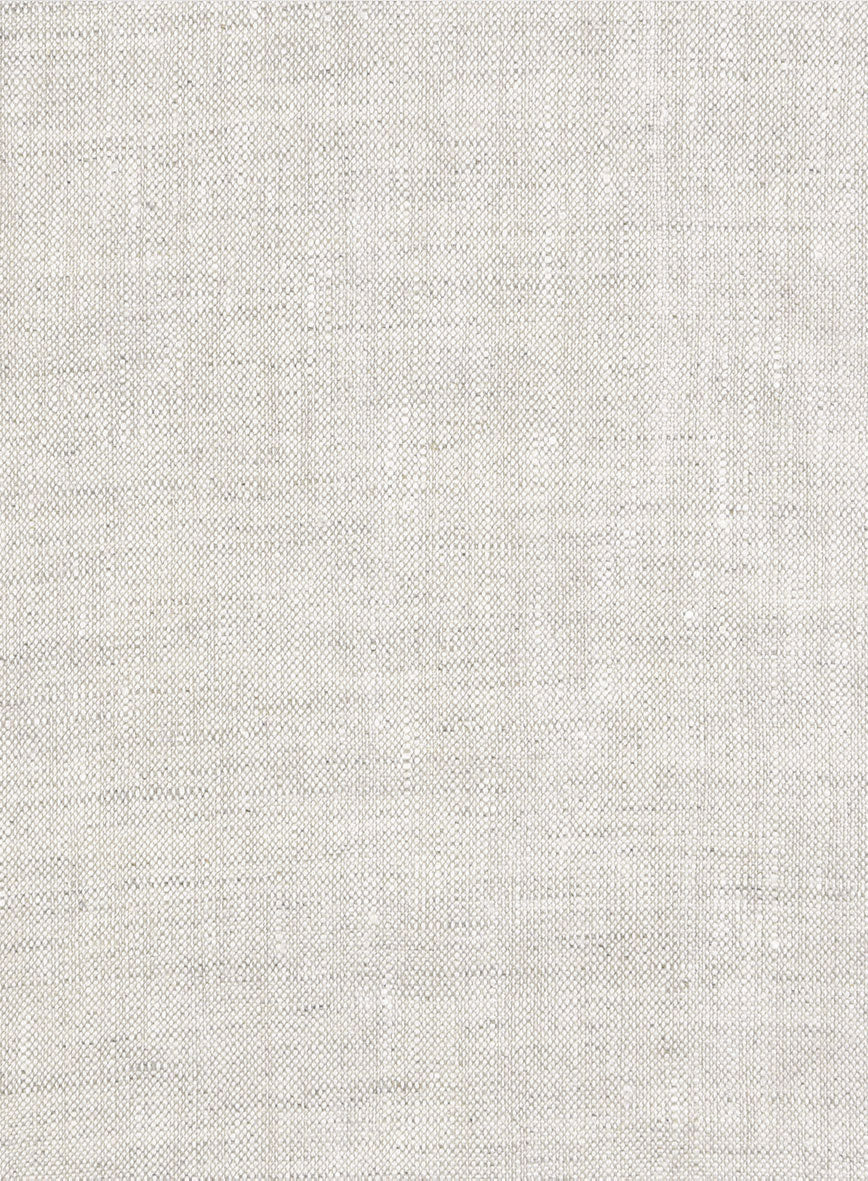 Tropical Beige Linen Zipper Jacket - StudioSuits