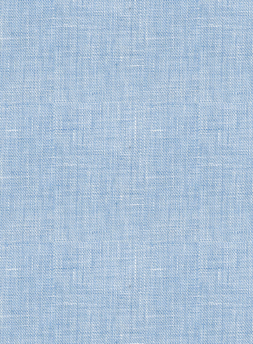 Tropical Blue Pure Linen Suit - StudioSuits