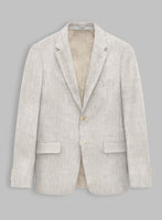 Tropical Beige Pure Linen Suit - StudioSuits